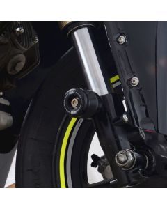 R&G Racing Black Front Spindle Sliders For 2018-2022 Honda FMX650 FSS0003BK