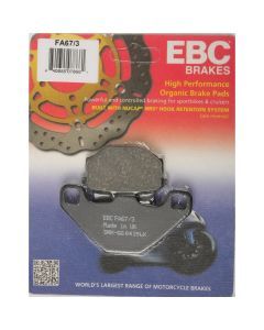EBC 1 Pair FA Series Organic Replacement Brake Pads For Kawasaki Ninja 500 EX500D 1994-2009