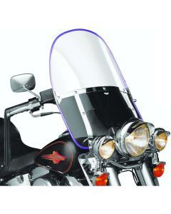 National Cycle Clear Beaded Heavy Duty Windshield With Mount Kit, Covered Forks