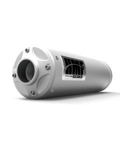 HMF Muffler Honda Foreman Rubicon 500 01-14 Stainless Titan-QS Slip On Exhaust Billet End Cap