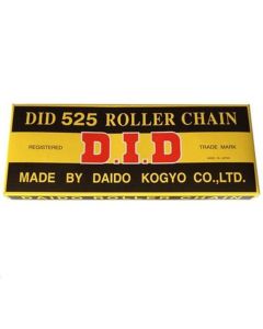 DID Standard 525 Chain 122 Links Natural for Street Motorcycle