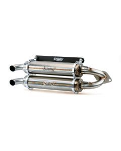 Trinity Racing Stage 5 Dual Slip On Exhaust Stainless Steel Muffler TR-4118S-SS