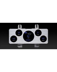 Dakota Digital 1940-1947 Ford Pickup Series III Chrome Panel Gauge Kit with Teal/Blue Display VFD3-40F-PU-C-Z