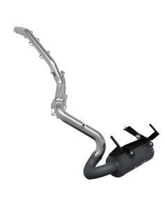 HMF Muffler Big Core Full System Titan SS Exhaust Gun Metal Billet End Cap For Can-Am Outlander 1000/850 2025-2026 814658638869