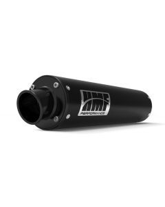 HMF Muffler Honda Rancher 420 07-08 Black Performance Slip On Exhaust Black Turn Down End Cap