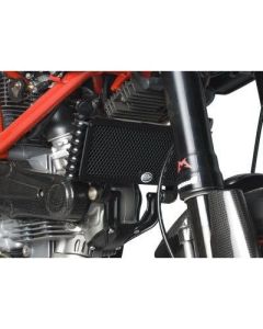 R&G Racing Black Oil Cooler Guard For 2008-2009 Ducati Hypermotard 1100