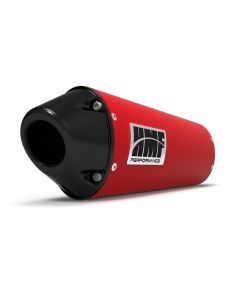 HMF Muffler Honda TRX 450R 06-14 Red Performance Slip On Exhaust Black Euro End Cap Side Mount