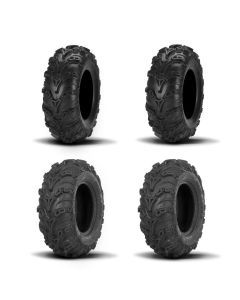 ITP Two Each Mud Lite II Tires Front [25x8-12] And Mud Lite II Tires Rear [25x10-12]