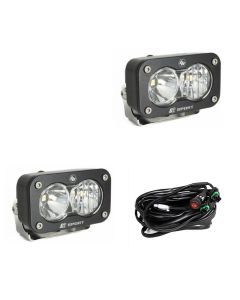 Baja Designs Auxiliary LED Light Pod Pair S2 Sport Series Driving/Combo Pattern Clear Lens Universal 547803