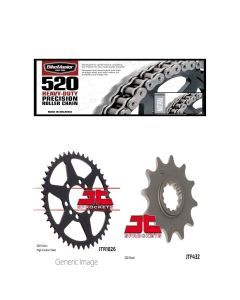 520H Heavy-Duty Chain,Front & Rear Sprocket Kit SUZ LT250R N/P QuadRacer 92-93