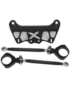 Modquad Front Upper Shock Mount and Brace Kit Black