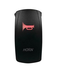 DragonFire Racing Laser-Etched Dual LED Switch - Horn on/off - Red - 04-0053