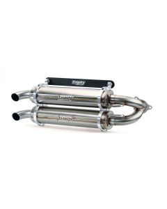 Trinity Racing Stage 5 Dual Slip On Exhaust Stainless Steel Muffler TR-4173S-SS