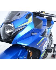 R&G Racing Black Front Indicator Adapters For 2018-2020 Suzuki GSX250R FAP0020BK