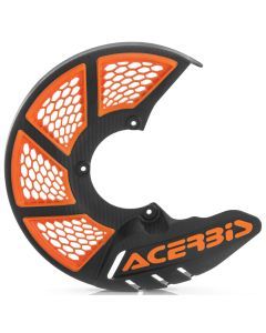 Acerbis Black/Orange X-Brake Vented Disc Cover - 2449495229