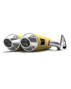 HMF Muffler Can-Am Renegade 500/850 12-22 Can-Am Yellow Performance Dual Full System Exhaust Euro End Cap