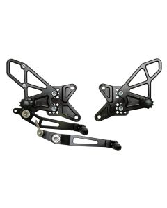Vortex Racing Adjustable Rear Set Black - RS681K