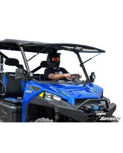 SuperATV Polaris Ranger XP 570 Scratch Resistant Flip Windshield FWS-P-RAN900-70