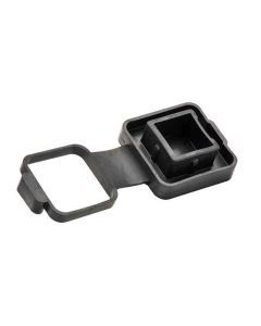 Black Rubber Hitch Tube Cover for 2 Inch Receivers
