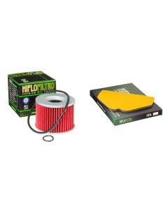 Oil and Air Filter Kit for KAWASAKI ZX1100 D1,D2,D3,D4,D5,D6 ZZ-R1100 93-98