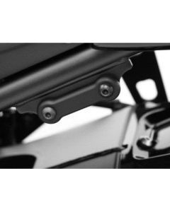 R&G Racing Black Rear Foot Rest Delete Blanking Plates For 2011-2013 Yamaha FZ8 Fazer 800