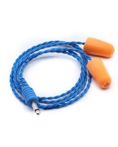 Rugged Radios Challenger II Racing Foam Ear Bud Speakers with 1/8" Mono Plug CHALLENGER-II-BLUE