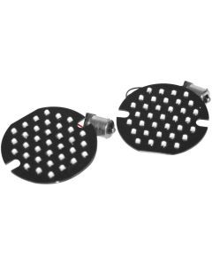 Letric Lighting Flat Style Turn Signal Inserts Red Rear