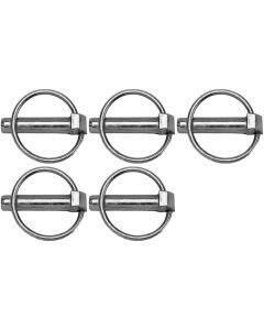 Set of 5 Lynch Pin 3/16 Inch