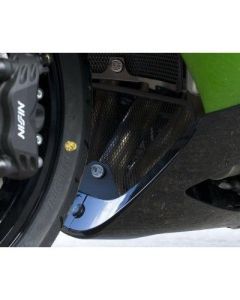 R&G Racing Black Downpipe Grill For 2006-2007 Kawasaki Ninja ZX14 ZX1400A