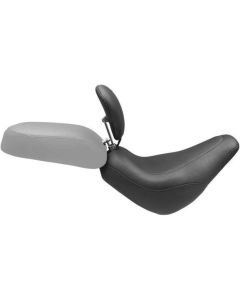 Mustang Wide Tripper Solo Smooth Seat With Backrest Black For Harley-Davidson Street Bob 2018-2021 79493