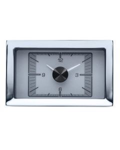 Dakota Digital 1957 Chevy Car Analog Clock Gauge for HDX gauges Silver HLC-57C-S