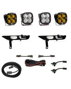 Baja Designs Fog Pocket Light Kit Squadron Pro Series SAE Pattern Baja Amber Lens Toggle Wiring 447700