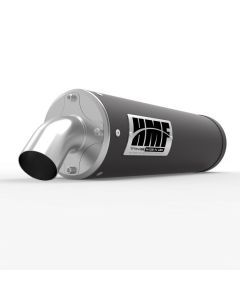 HMF Muffler Polaris Ranger XP 1000 18-19 Gun Metal Titan-QS Slip On Exhaust Billet End Cap