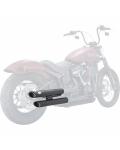 Vance & Hines Twin Slash 3in 2-2 Slip-On Exhaust Black 46376