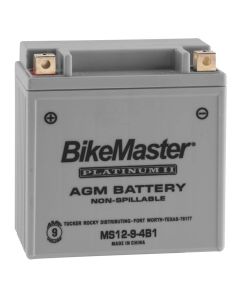 BikeMaster AGM 12V Platinum Battery For Kawasaki H1 Series 1969-1972 Grey