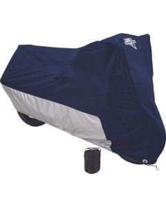 Nelson-Rigg Deluxe All Season Motorcycle Cover Medium Navy/Silver MC-902-02-MD