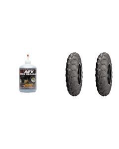 Set of 2 ITP Mud Lite AT Rear Tires 24x11-10 6-ply with QUADBOSS Sealant