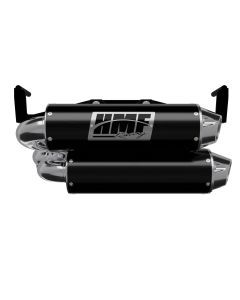 HMF Muffler Dual Full System Performance Exhaust Black Euro Polished End Cap For Can-Am Outlander 1000/850 2025-2026 14656636186