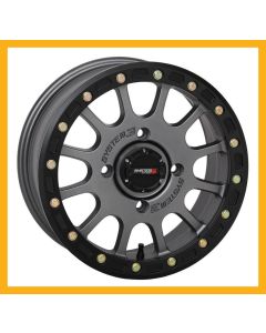 System 3 SB-5 Beadlock 14x7 ATV/UTV Wheel - Gunmetal (4/137) 5+2 [14S3-5637]