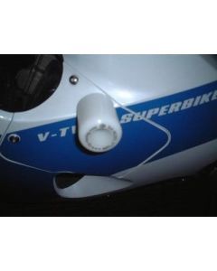 R&G Racing White Classic Style Crash Protectors For 1998-2003 Suzuki TL1000R