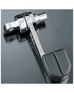 Kuryakyn Chrome ISO Rubber Heel Foot Cruise Rest Stirrups No Pegs Harley Victory