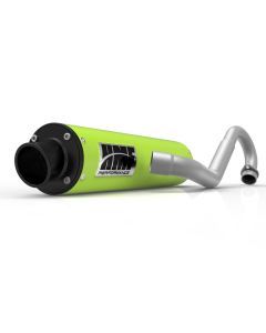 HMF Muffler Can-Am Outlander 500-850/XMR 12-24 Venom Green Performance Full System Exhaust Black Turn Down End Cap