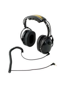 Rugged Radios H20 Over the Head (OTH) Listen Only Headset - Black H20-BLK