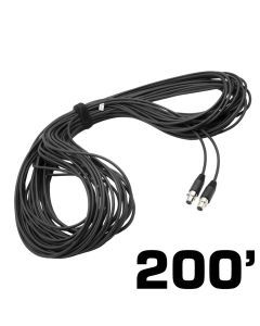 Rugged Radios 200 Ft 3-Pin to 3-Pin Straight Cord for H85 Linkable Headsets CS-200-3P