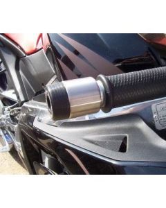 R&G Racing Black Bar End Sliders For 2002-2010 Aprilia RS125 BE0003BK