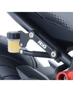 R&G Racing Black Footrest Delete Blanking Plate Kit For 2014-2024 Yamaha MT-07