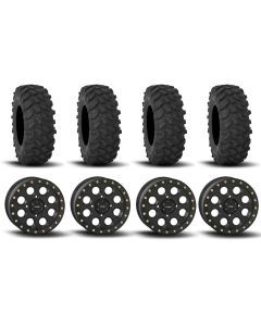 System 3 SB-7 Beadlock Matte Black 15" Wheels And XTR370 Tires [35x10-15]