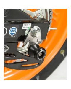 R&G Racing Black Cotton Reels Offset For 2011-2017 Honda CBR125R CR0037BK