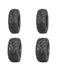 Set of 4 ATV QUADBOSS Tires (QBT447 26x9-14 Front, 26x11-14 Rear)
