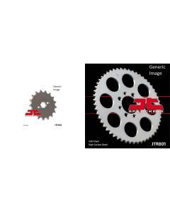 JT SPROCKETS Front and Rear Steel Sprocket Kit for OffRoad SUZUKI RM60 1980-1983